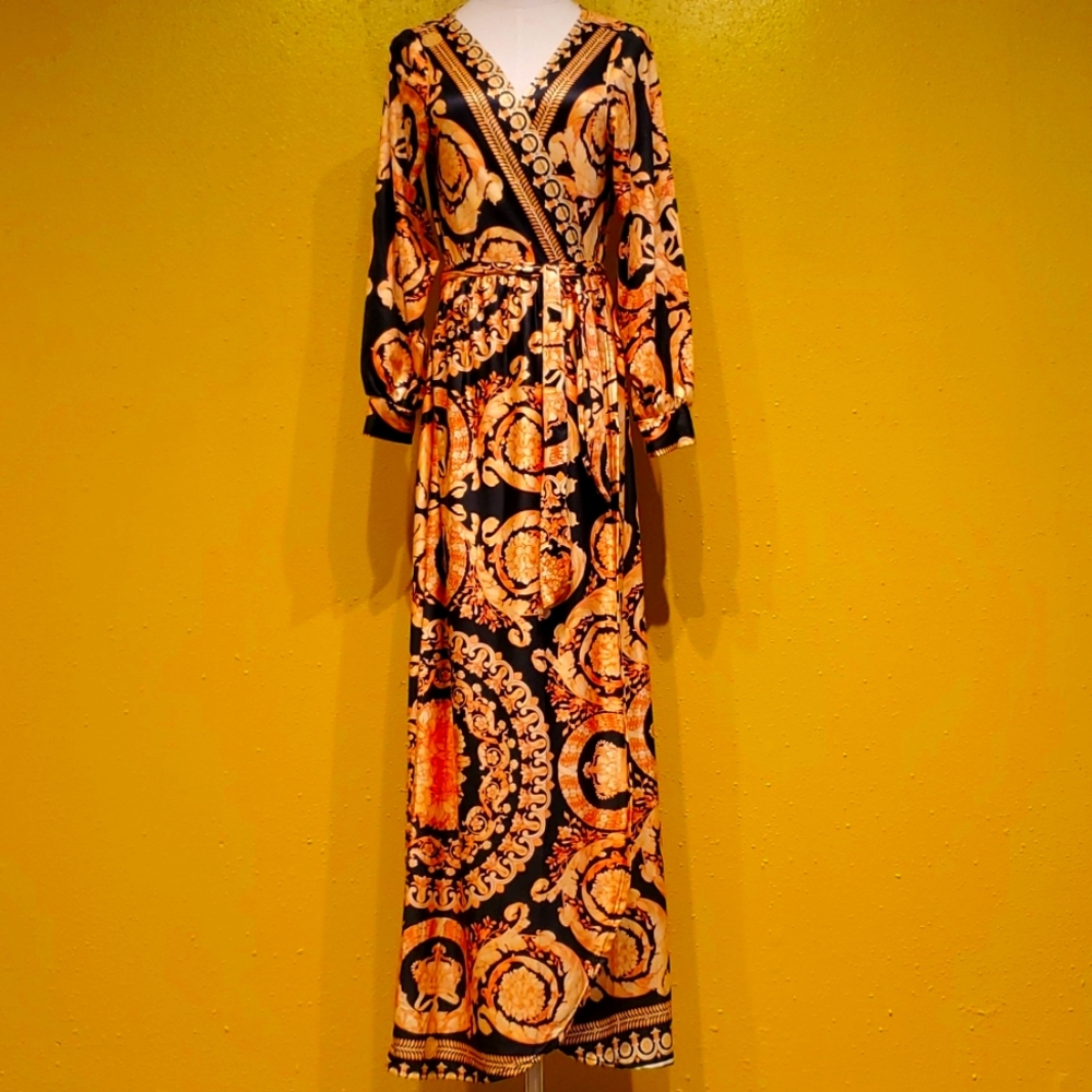 Long Wrap Dress